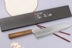 Couteau de chef 24cm japonais artisanal Yu Kurosaki Gekko San Maï