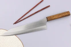 Couteau de chef 24cm japonais artisanal Yu Kurosaki Gekko San Maï