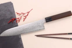 Couteau de chef 21cm japonais artisanal Makoto Kurosaki VG7 Damas