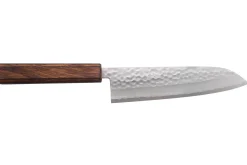Couteau de chef 18cm japonais artisanal Masutani martelé manche en chêne