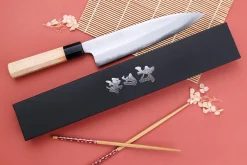 Couteau de chef 21cm japonais artisanal Naoki Mazaki WS2 poli