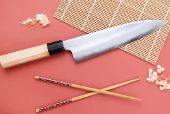 Couteau de chef 21cm japonais artisanal Naoki Mazaki WS2 poli
