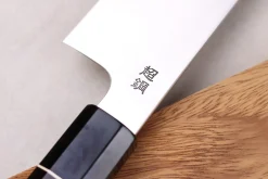 Couteau de chef 24cm japonais artisanal Sukenari ZDP-189 San Maï manche en ébène