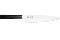 Couteau de chef 24cm japonais artisanal Sukenari ZDP-189 San Maï manche en ébène