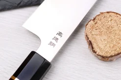 Couteau de chef 21cm japonais artisanal Sukenari HAP40 San Maï manche en bois de rose