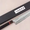 Couteau de chef 24cm japonais artisanal Wusaki Nawame AUS10 damas