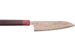 Couteau de chef 18cm japonais artisanal Takeshi Saji VG10 Rainbow Nashiji