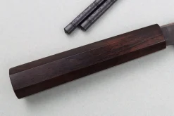 Couteau de chef 23cm japonais artisanal Hatsukokoro Yorokobi Kurouchi Damas