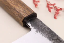 Couteau de chef 24cm japonais artisanal Hado Sumi B1D manche en chêne