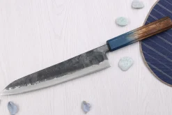 Couteau de chef 21cm japonais artisanal Yoshihiro Rugged Black