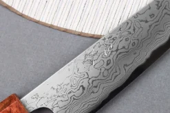 Couteau de chef 18cm japonais artisanal Toshihiro Wakui Aogami 2 damas laminé