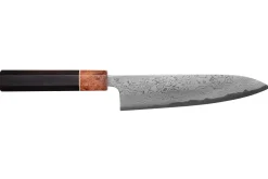 Couteau de chef 18cm japonais artisanal Toshihiro Wakui Aogami 2 damas laminé