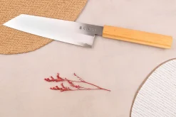 Couteau de chef 21cm japonais artisanal Hado Ginsan Cherry