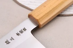 Couteau de chef 21cm japonais artisanal Hado Ginsan Cherry