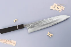 Couteau de chef 24cm japonais artisanal Yoshimi Kato Hyo SG2