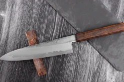 Couteau de chef 21cm japonais artisanal Hado Kirisame Shirogami