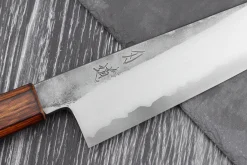 Couteau de chef 21cm japonais artisanal Hado Kirisame Shirogami