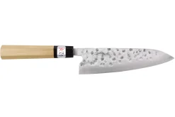 Couteau de chef 18cm japonais artisanal Fujiwara Maboroshi manche en magnolia
