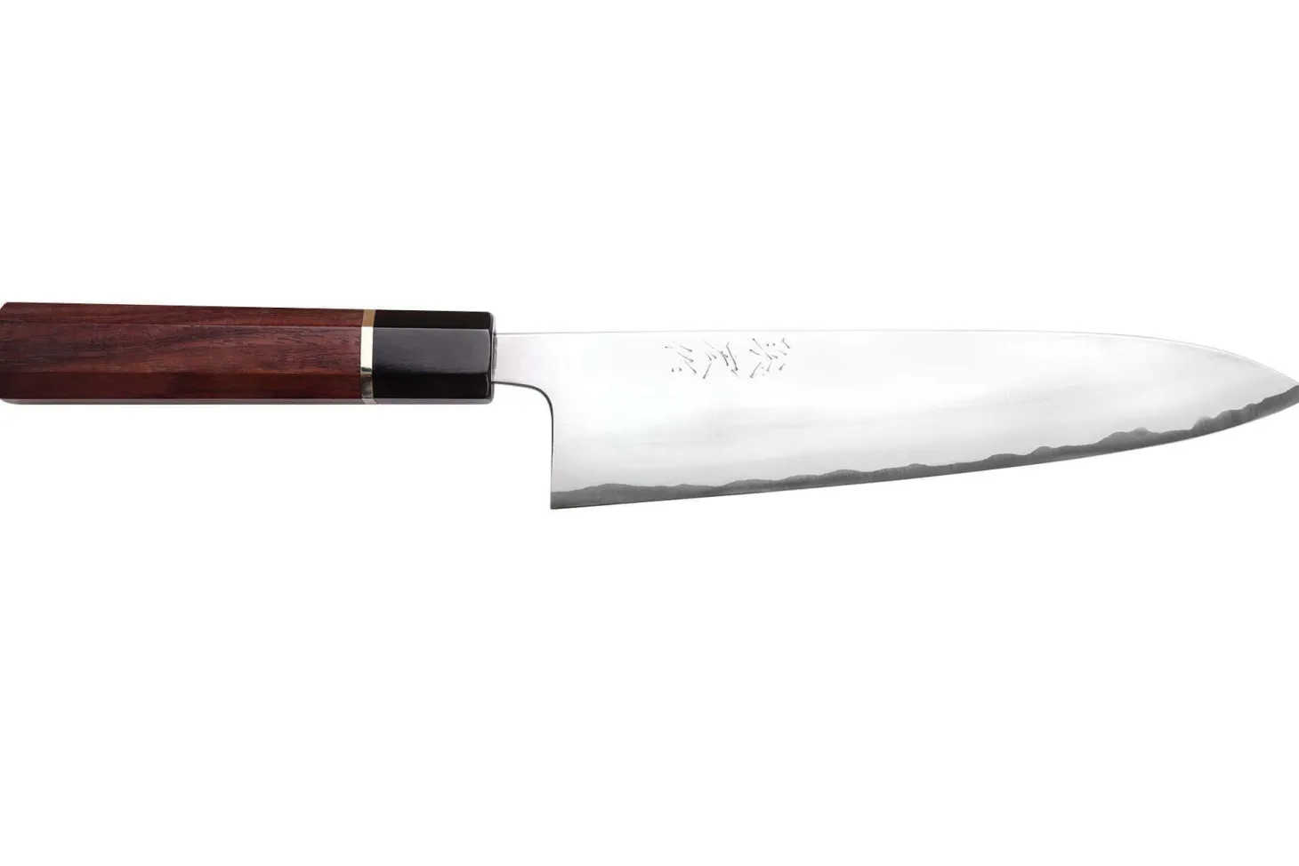 Couteau de chef 21cm japonais artisanal Toshihiro Wakui Shirogami 2 San Maï poli