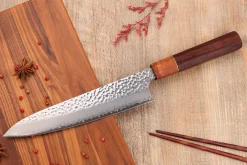 Couteau de chef 20cm japonais artisanal Yuzo Akira Tsuchime VG10