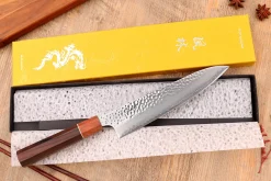 Couteau de chef 20cm japonais artisanal Yuzo Akira Tsuchime VG10