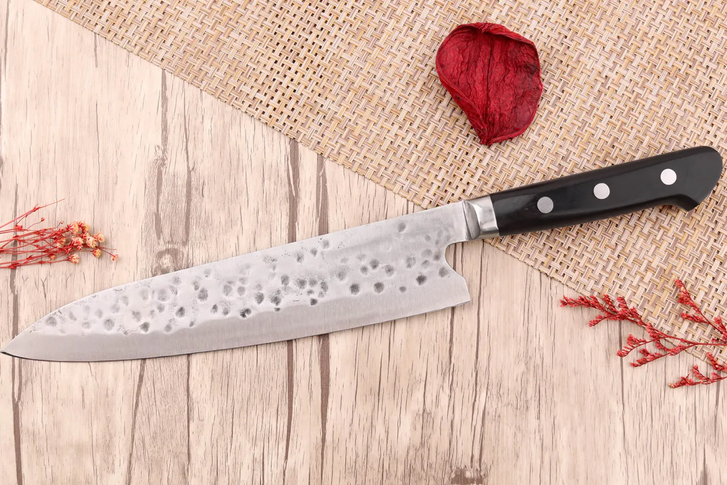 Couteau de chef 24cm japonais artisanal Fujiwara Maboroshi