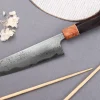 Couteau de chef 21cm japonais artisanal Toshihiro Wakui Aogami 2 damas laminé