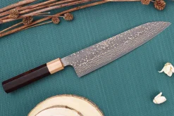 Couteau de chef 21cm japonais artisanal Takeshi Saji VG10 Gold