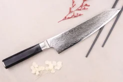 Couteau de chef 21cm japonais Sakai Takayuki Grand Chef Seigaiha Damas 45 couches