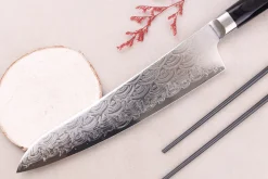 Couteau de chef 24cm japonais Sakai Takayuki Grand Chef Seigaiha Damas 45 couches