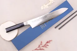 Couteau de chef 24cm japonais Sakai Takayuki Grand Chef Seigaiha Damas 45 couches