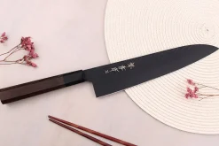 Couteau de chef 24cm japonais Sakai Takayuki Kurokage VG10 manche en wengé