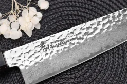 Couteau de chef 21cm japonais Sakai Takayuki Kashi Urushi VG10 damas
