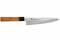 Couteau de chef 21cm japonais Sakai Takayuki Kashi Urushi VG10 damas