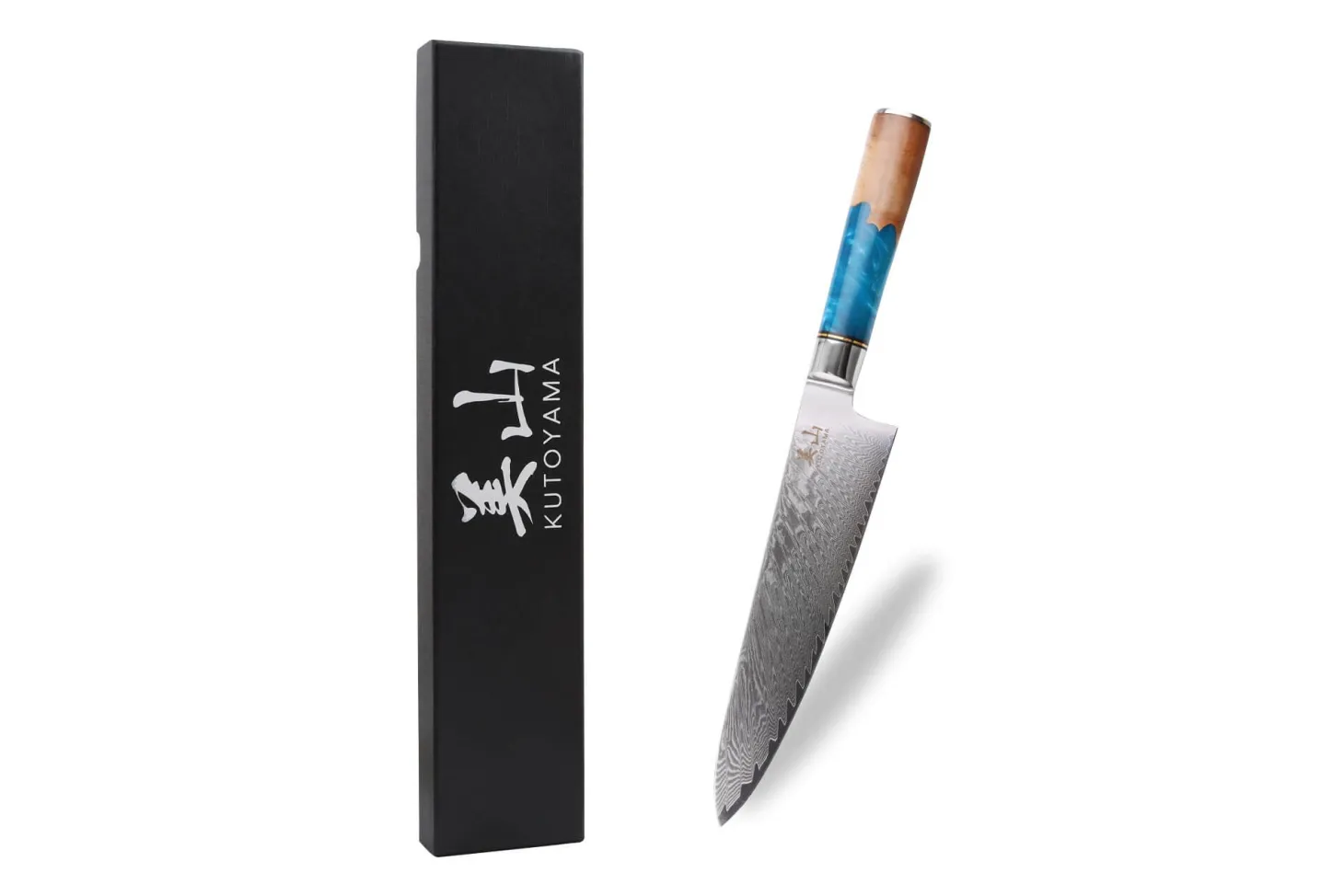 Couteau de chef 20cm Kutoyama damas Azur