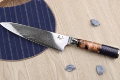 Couteau de chef 19cm Kutoyama damas nid d'abeille