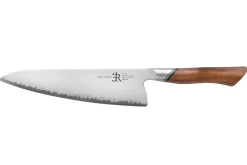 Couteau de chef 20,5cm Ryda Knives A-30 San Maï et manche en noyer