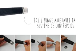 Couteau de chef forme asiatique De Buyer FK2 équilibrage ajustable