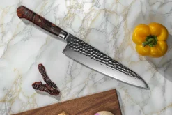 Couteau de chef Fukito Rosewood Damas 67 couches 21cm