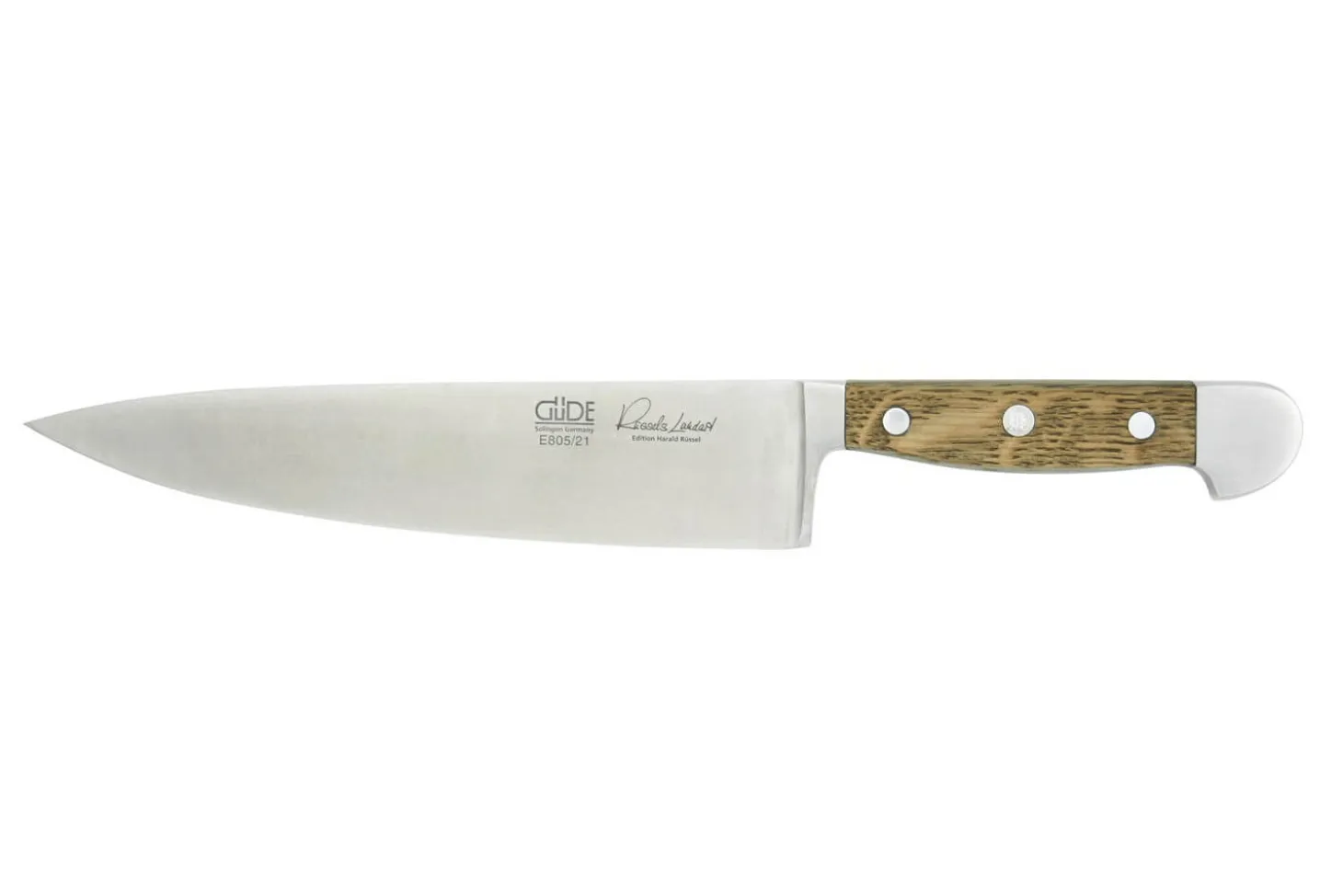 Couteau de chef Güde Alpha Chêne 21cm en acier forgé