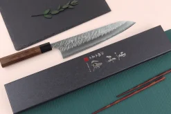 Couteau de chef japonais artisanal Yu Kurosaki Fujin 24cm SG2