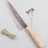 Couteau de chef japonais artisanal Wusaki Nakata Erable BS2 21cm manche érable