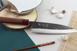 Couteau de chef japonais artisanal Wusaki Yuzo BS2 21cm