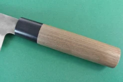 Couteau de chef japonais artisanal Wusaki Nakata BS2 21cm manche en noyer