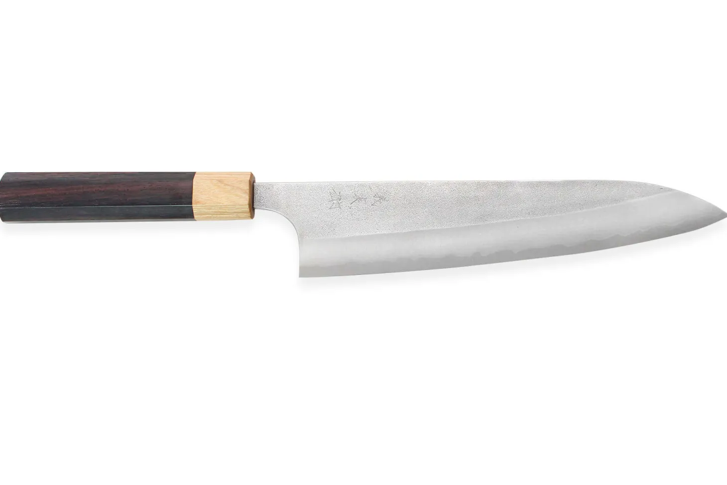 Couteau de chef japonais artisanal Yoshimi Kato AS Nashiji 21cm