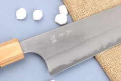 Couteau de chef japonais artisanal Yoshimi Kato AS Nashiji 21cm