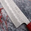 Couteau de chef japonais artisanal Tsunehisa Aogami Super martelé 21cm