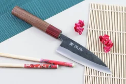 Couteau de chef japonais artisanal Wusaki Yuzo BS2 12cm