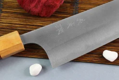 Couteau de chef japonais artisanal Yoshimi Kato AS Nashiji 24cm