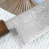 Couteau de chef japonais artisanal Wusaki Unagi AUS10 damas 21cm manche chêne
